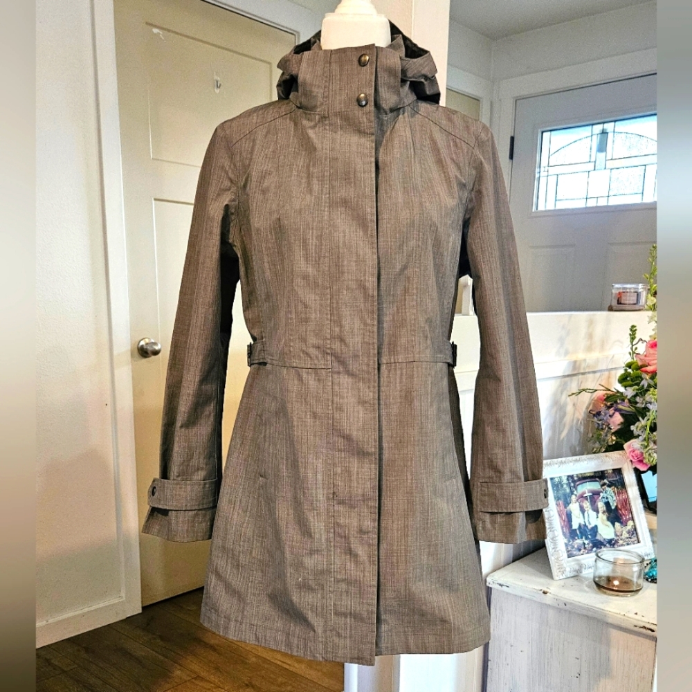 NWT'S!- KIRKLAND SIGNITURE Hooded All-weather Trench Coat - Size Medium